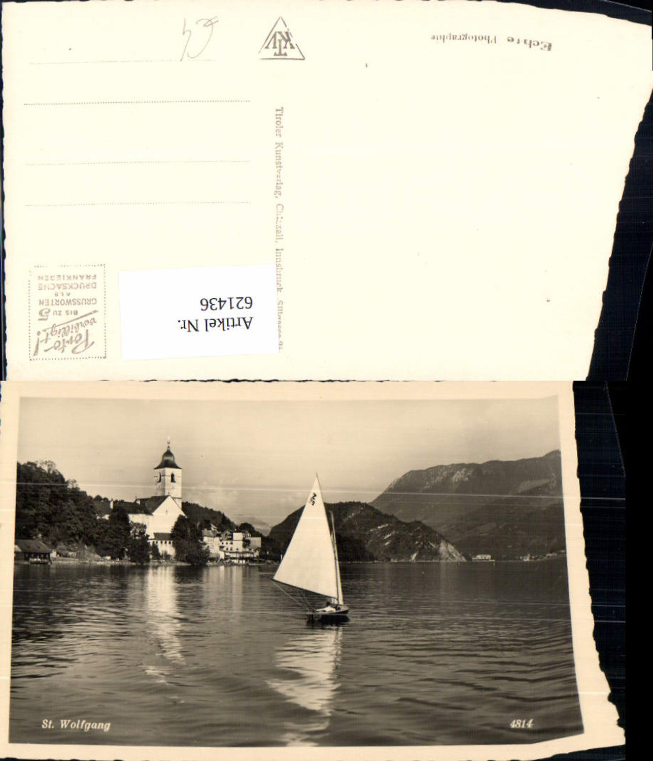 621436,Foto Ak Sankt Wolfgang im Salzkammergut Segelboot Segeln