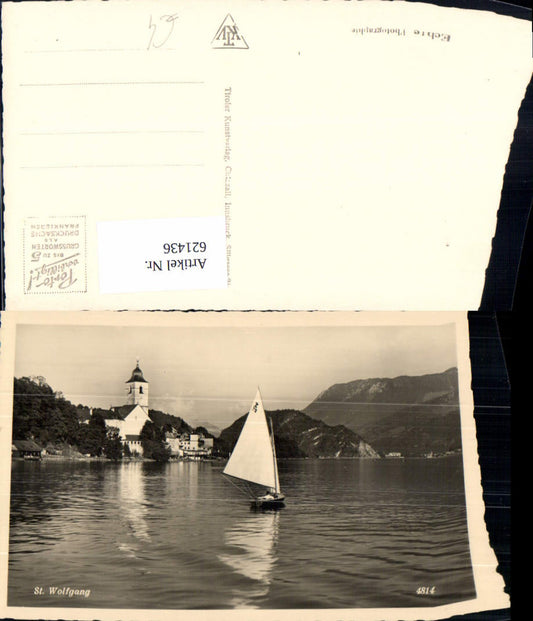 621436,Foto Ak Sankt Wolfgang im Salzkammergut Segelboot Segeln