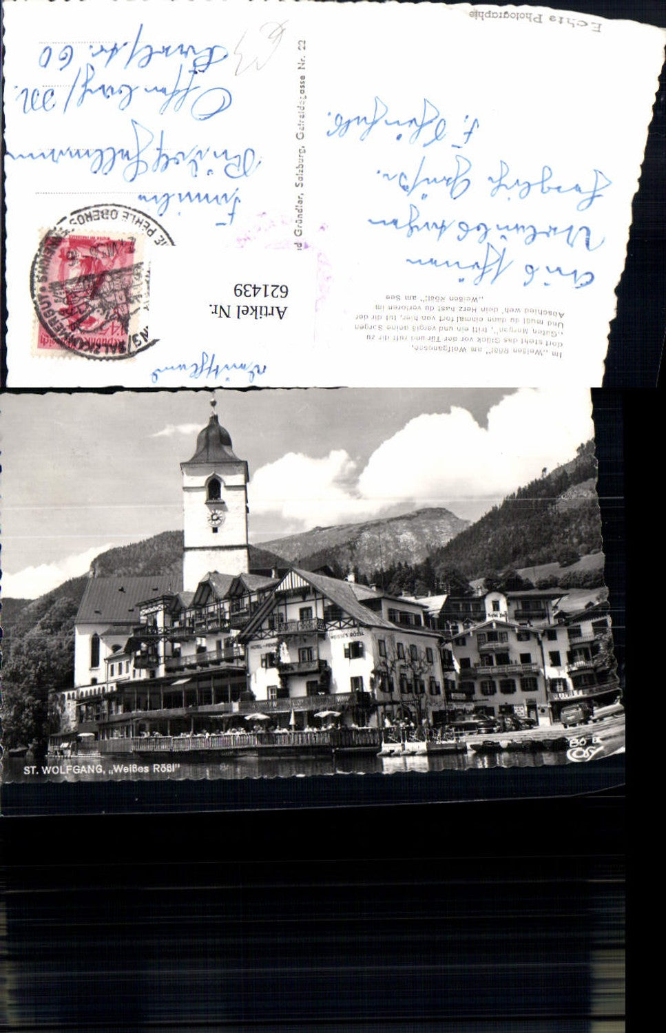 621439,Foto Ak Sankt Wolfgang im Salzkammergut Weißes Rößl Hotel