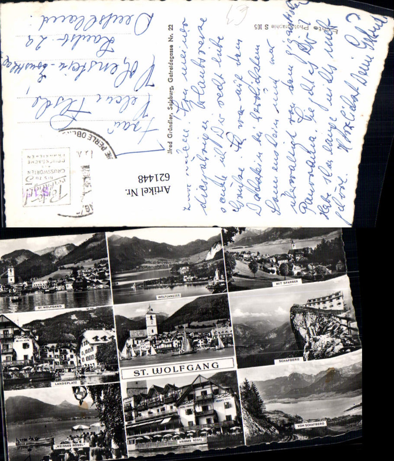 621448,Mehrbild Ak Sankt Wolfgang im Salzkammergut Landeplatz Schafberg Blick m. Sparber