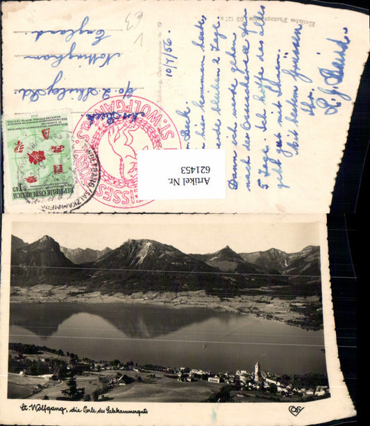 621453,Foto Ak Sankt Wolfgang im Salzkammergut Totale pub Cosy