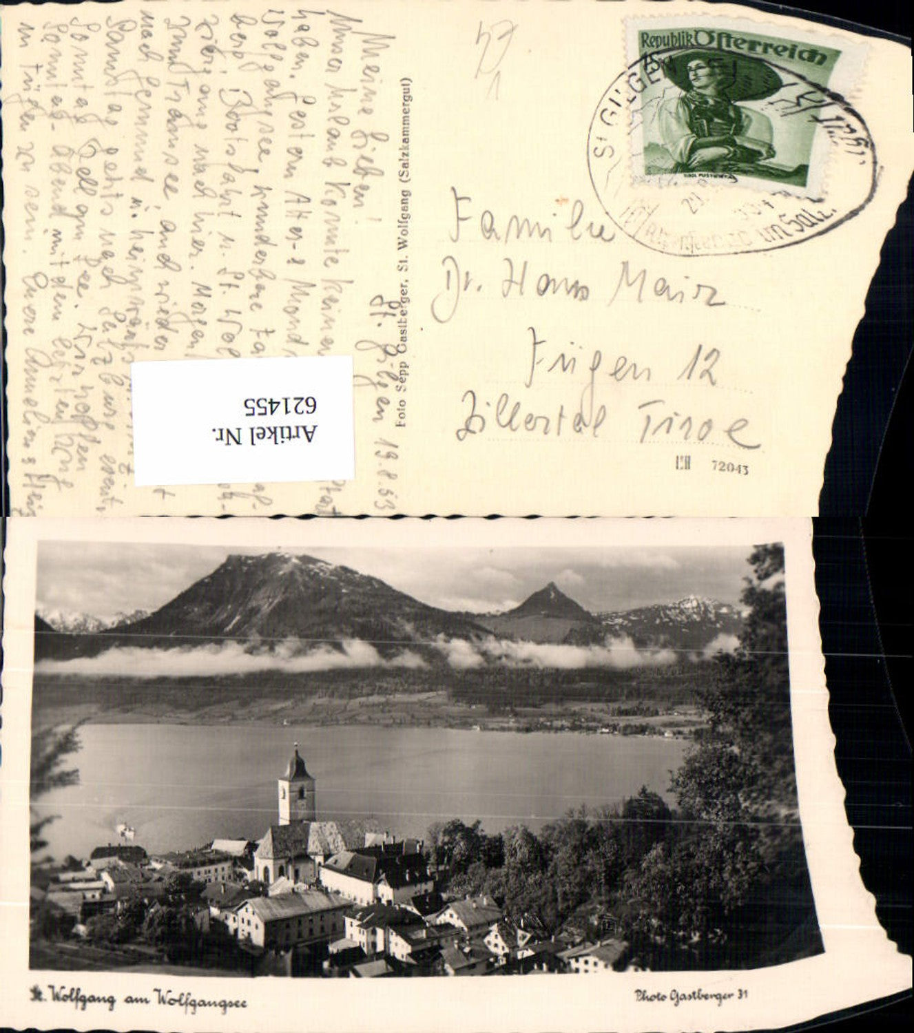 621455,Foto Ak Sankt Wolfgang im Salzkammergut Ansicht pub Gastberger 31