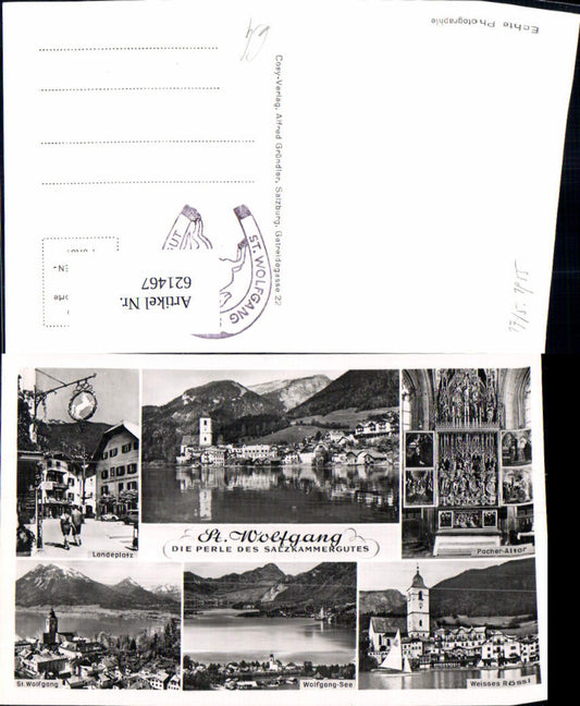 621467,Mehrbild Ak Sankt Wolfgang im Salzkammergut Landeplatz Pacher-Altar