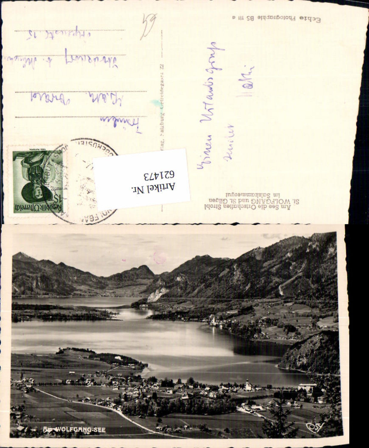 621473,Foto Ak Sankt Wolfgang im Salzkammergut Totale