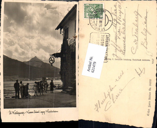 621479,Foto Ak Sankt Wolfgang im Salzkammergut Weisses Rössl geg. Wieslerhorn