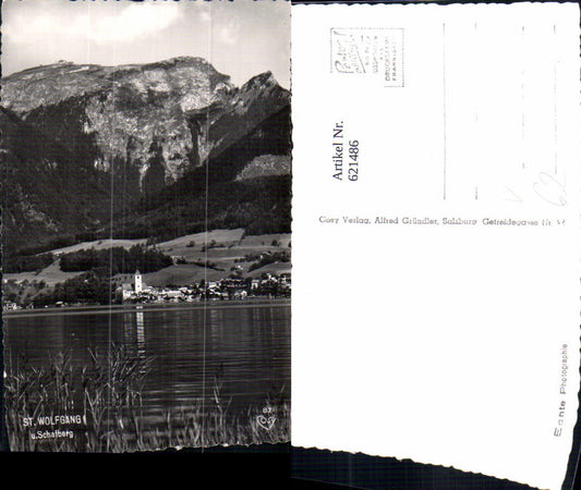 621486,Foto Ak Sankt Wolfgang im Salzkammergut u. Schafberg pub Cosy 87