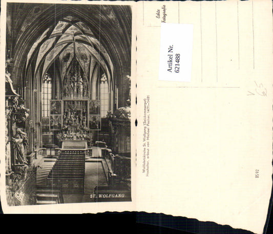 621488,Foto Ak Sankt Wolfgang im Salzkammergut Kirche Innenansicht pub Cosy BS 92
