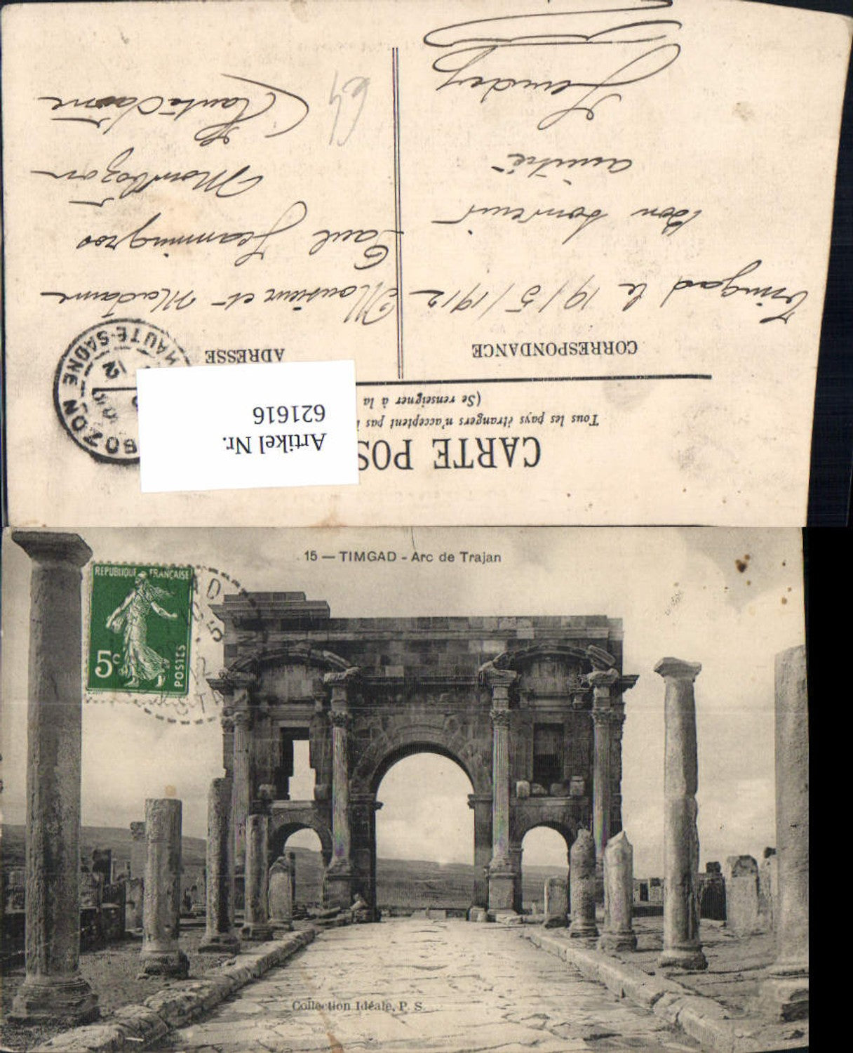 621616,Timgad Arc de Trajan Algerien