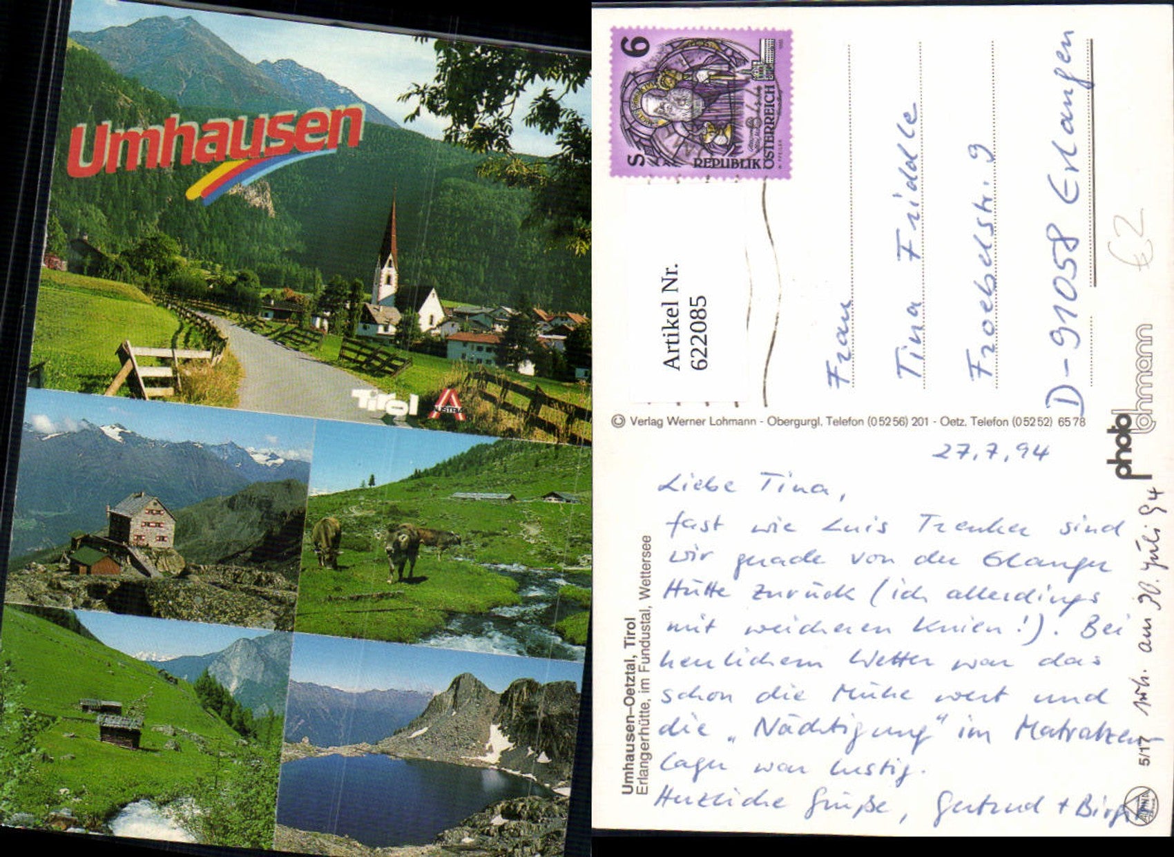 Alte Ansichtskarte – Old Postcard