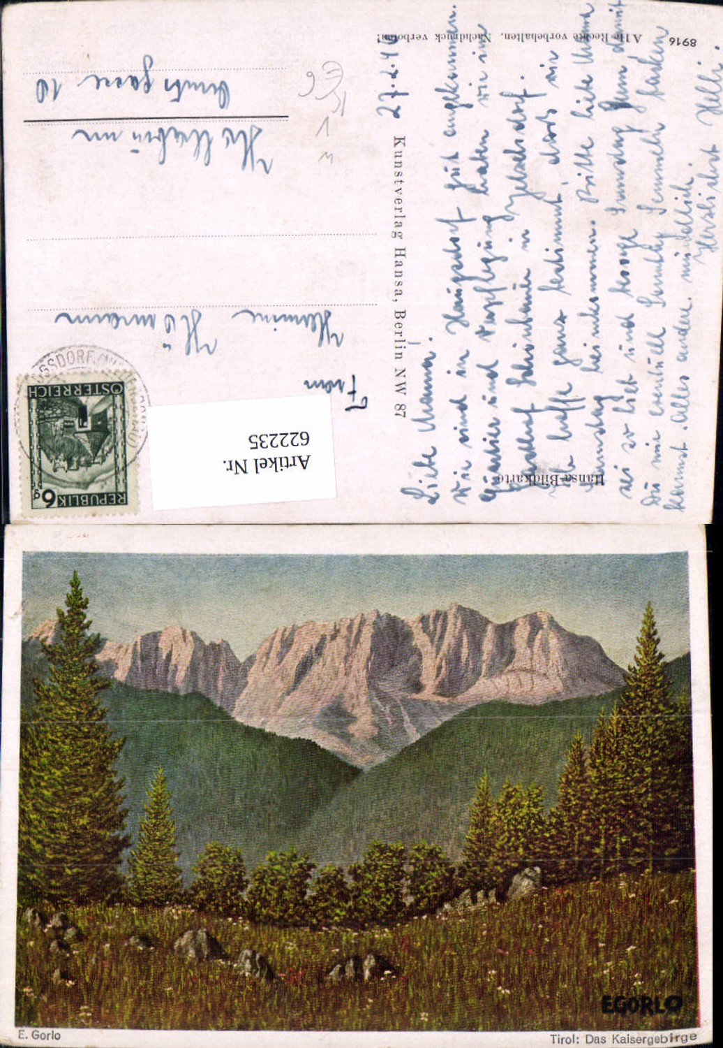 Alte Ansichtskarte – Old Postcard