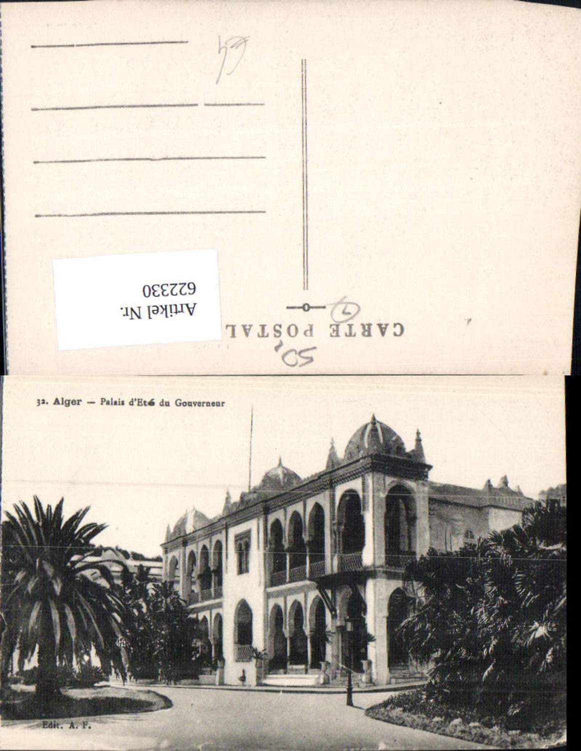 622330,Alger Algier Palais d Ete du Gouverneur Algeria