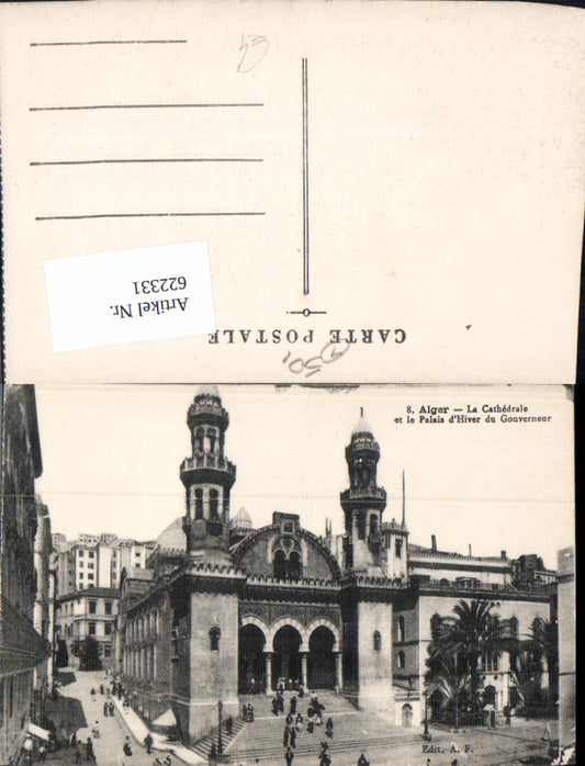 622331,Alger Algier La Cathedrale et le Palais d Hiver du Gouverneur Algeria