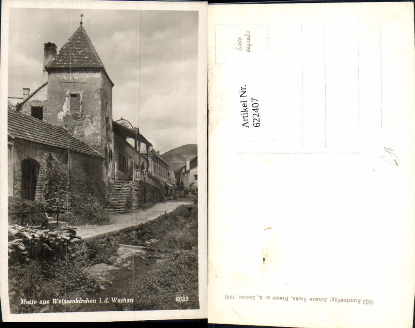 622407,Foto Ak Motiv aus Weißenkirchen in der Wachau