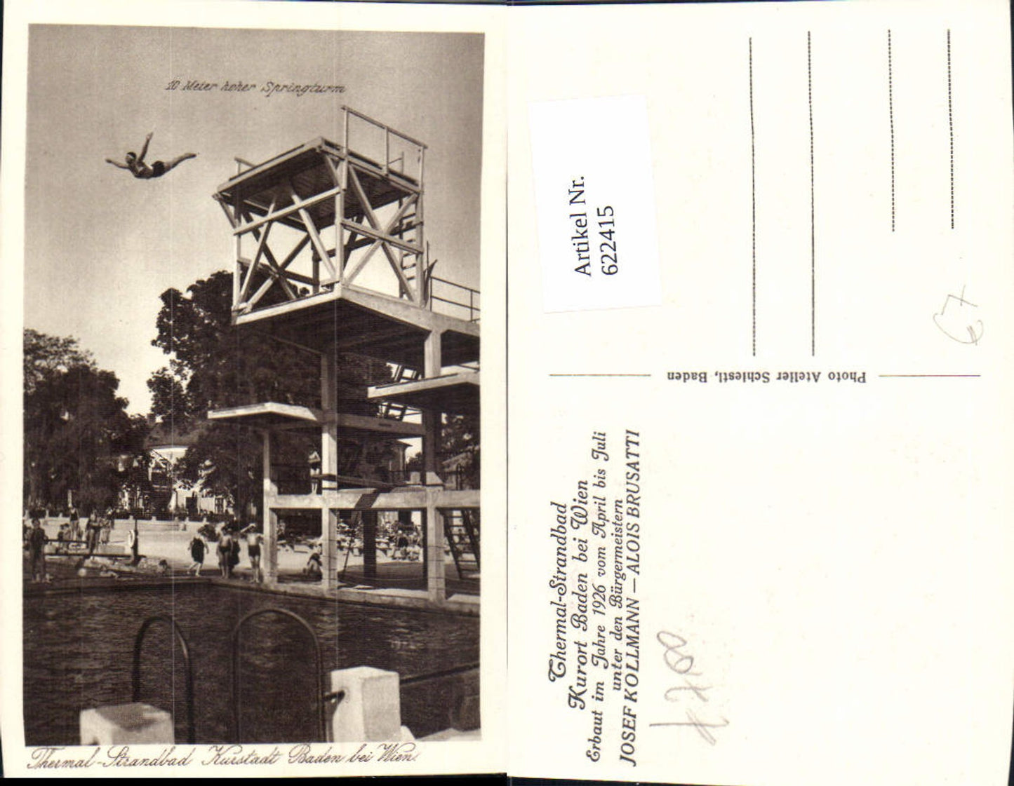 622415,Baden b. Wien Thermal-Strandbad Springturm