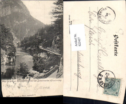 622427,Weg ins grosse Höllental m. Schwarza b. Hirschwang Reichenau an der Rax pub C. Ledermann 2897