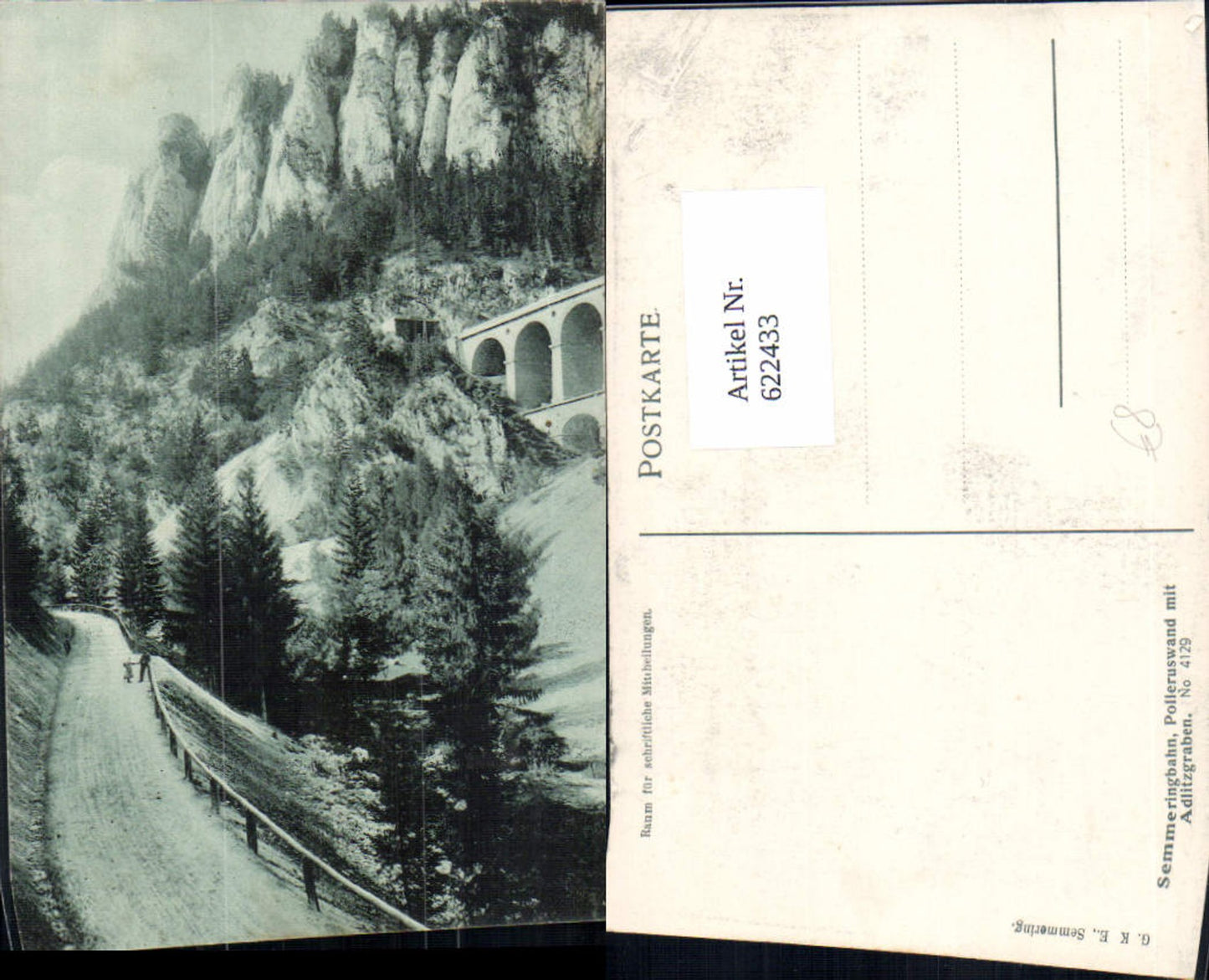 622433,Semmeringbahn Polleruswand m. Adlitzgraben Semmering-Kurort
