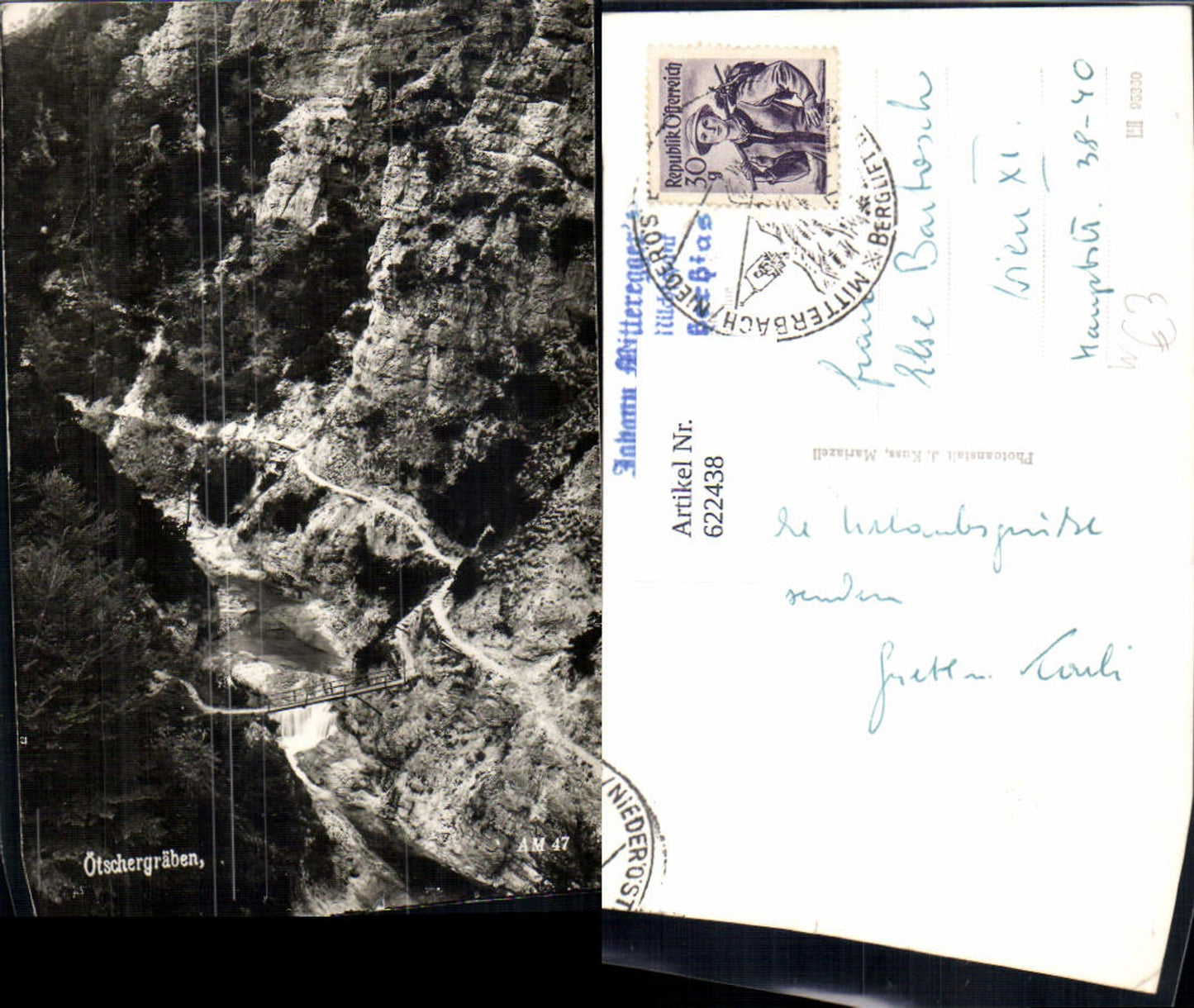 622438,Foto Ak Ötschergräben Mitterbach am Erlaufsee