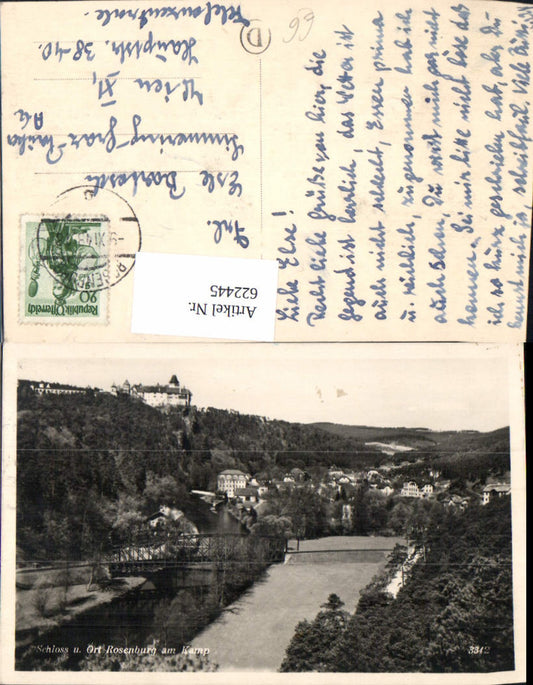 622445,Foto Ak Rosenburg-Mold Schloss u. Ort Rosenburg a. Kamp