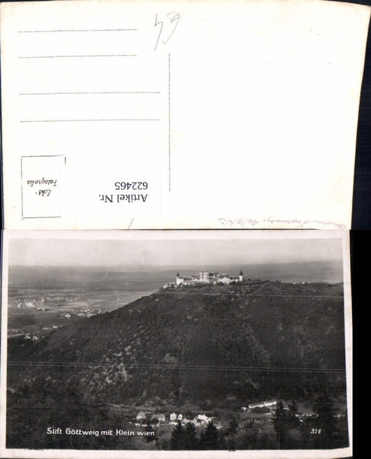 622465,Foto Ak Stift Göttweig m. Klein-Wien Furth b. Göttweig