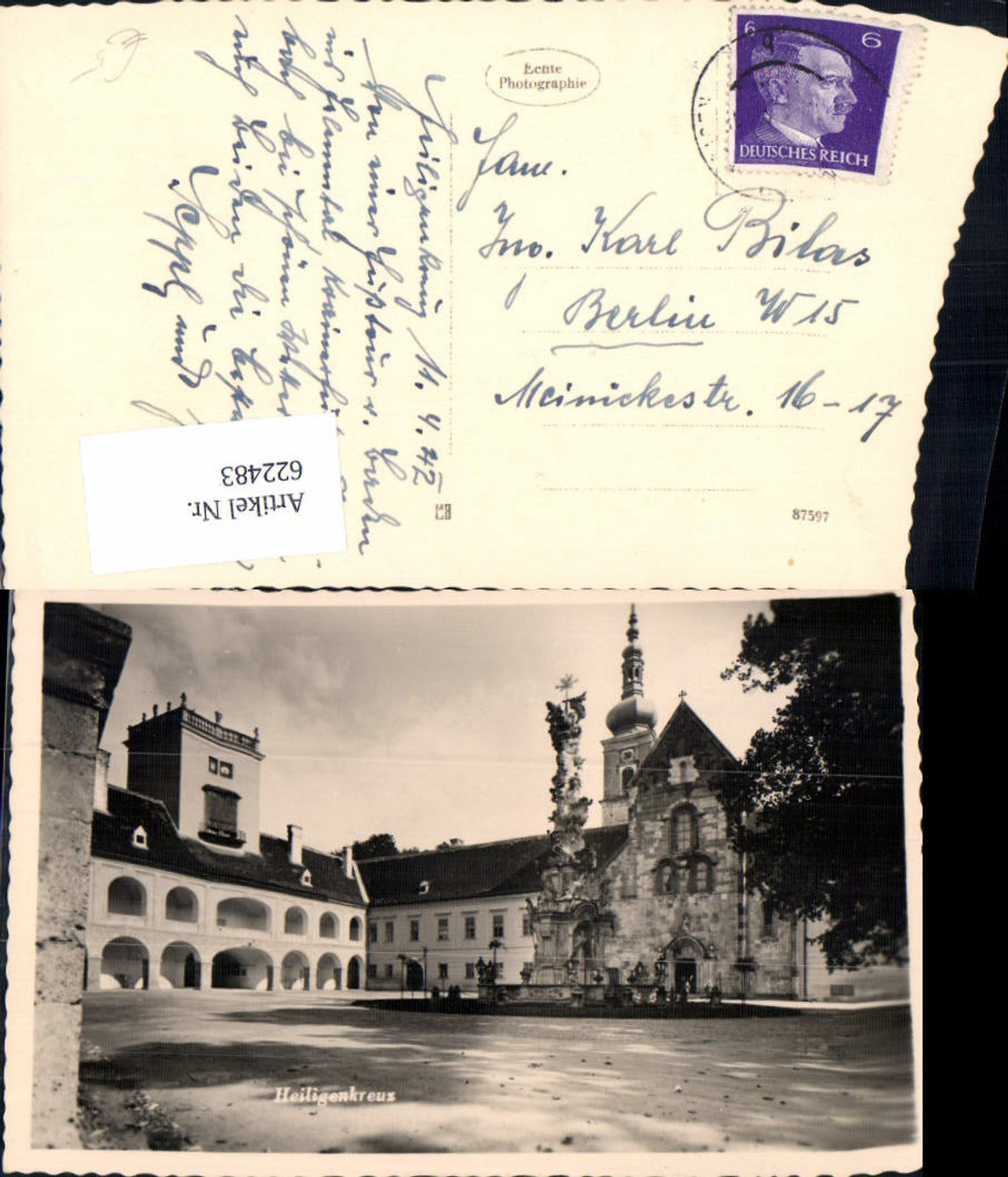 622483,Foto Ak Heiligenkreuz Stift Heiligenkreuz im Wienerwald