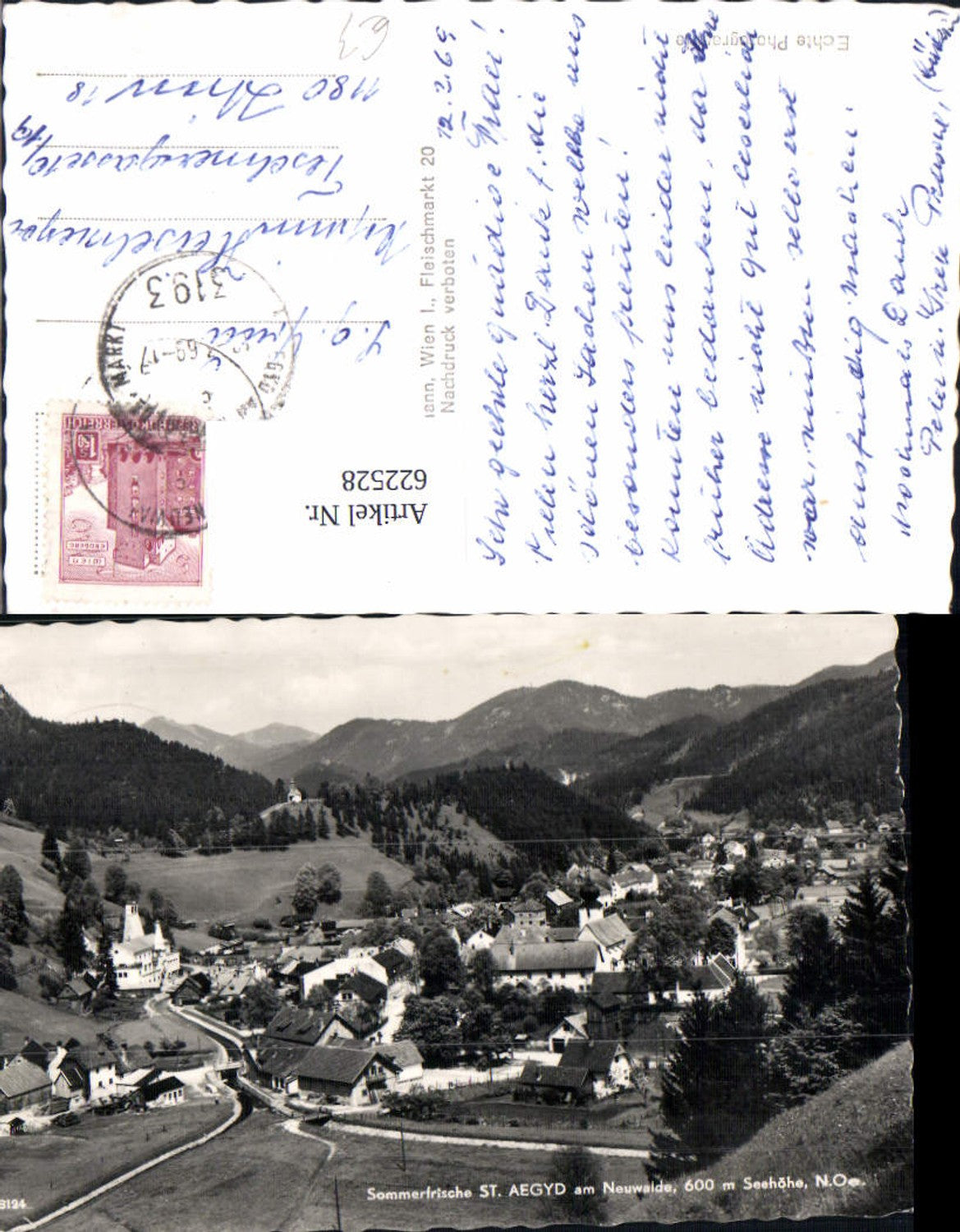 622528,Foto Ak St Aegyd a. Neuwalde Ansicht