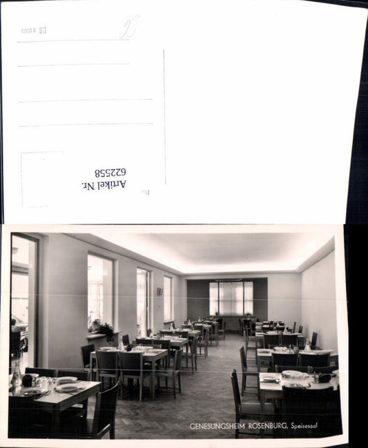 622558,Foto Ak Genesungsheim Rosenburg Rosenburg-Mold Speisesaal