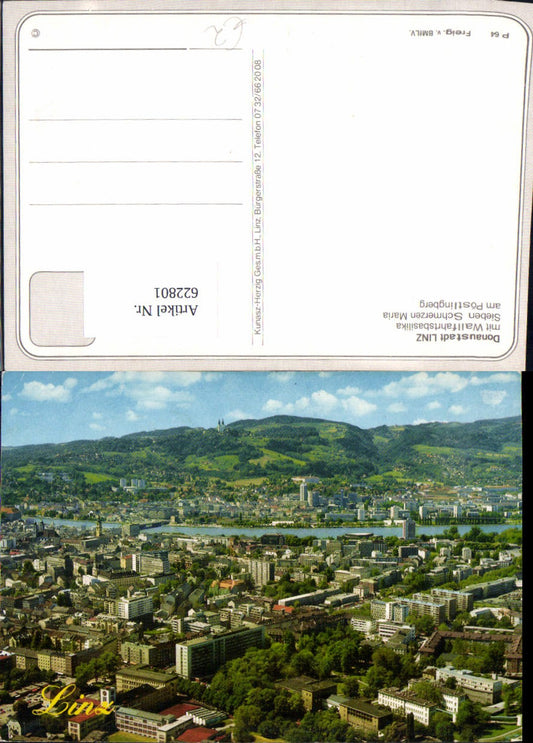 622801,Linz a. d. Donau m. Wallfahrtsbasilika Sieben Schmerzen Maria a. Pöstlingberg