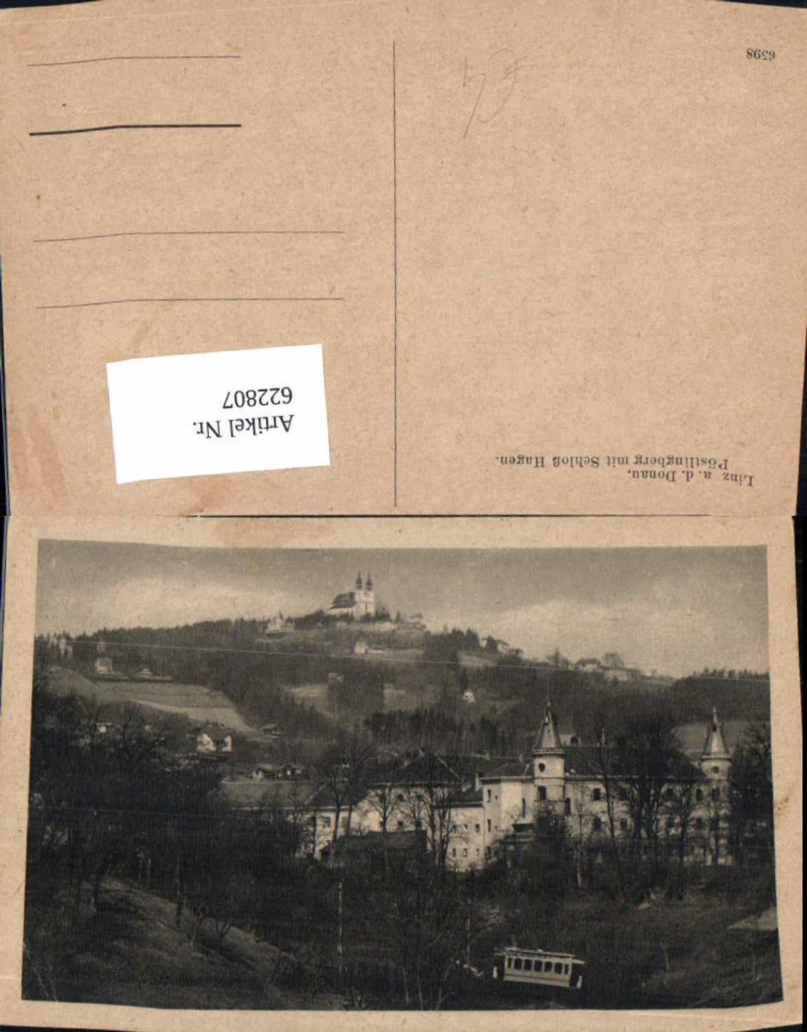 622807,Linz a. d. Donau Pöstlingberg m. Schloß Hagen