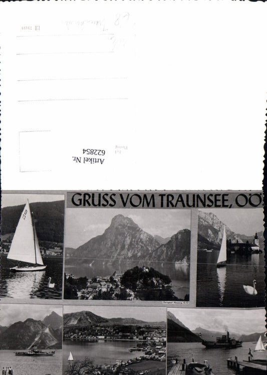 622854,Selten Mehrbild Ak Gruß v. Traunsee Segelboot Gmunden Traunkirchen pub Terraphot Neuzeug