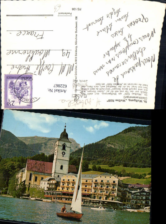 622867,St Wolfgang i. Salzkammergut Weißes Rössl Segelboot Boot