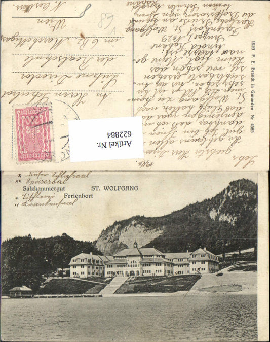 622884,St Wolfgang i. Salzkammergut Ferienhort pub F. E. Brandt 4585