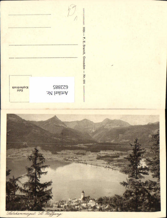 622885,Foto Ak St Wolfgang i. Salzkammergut Ansicht pub F. E. Brandt 096