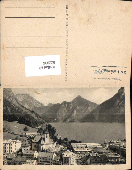 622896,Ebensee Salzkammergut pub F. E. Brandt 5047
