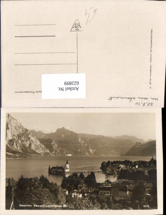 622899,Foto Ak Gmunden See- u. Landschloss Schloss Ort