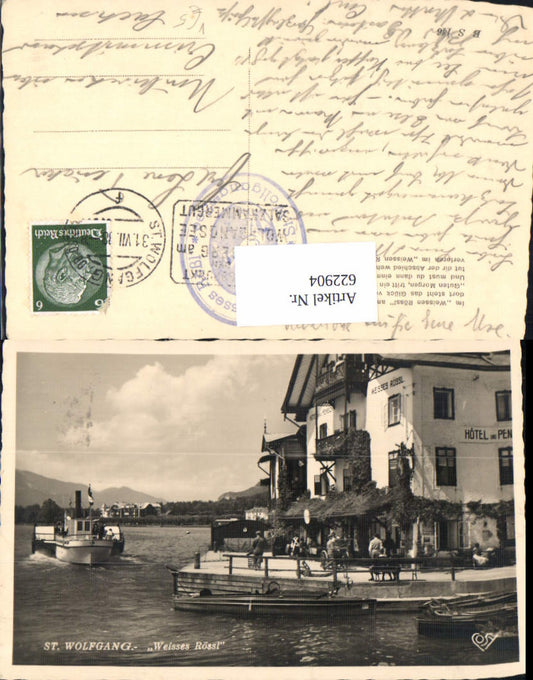 622904,St Wolfgang i. Salzkammergut Weißes Rössl Schiff Dampfer pub Cosy BS 146