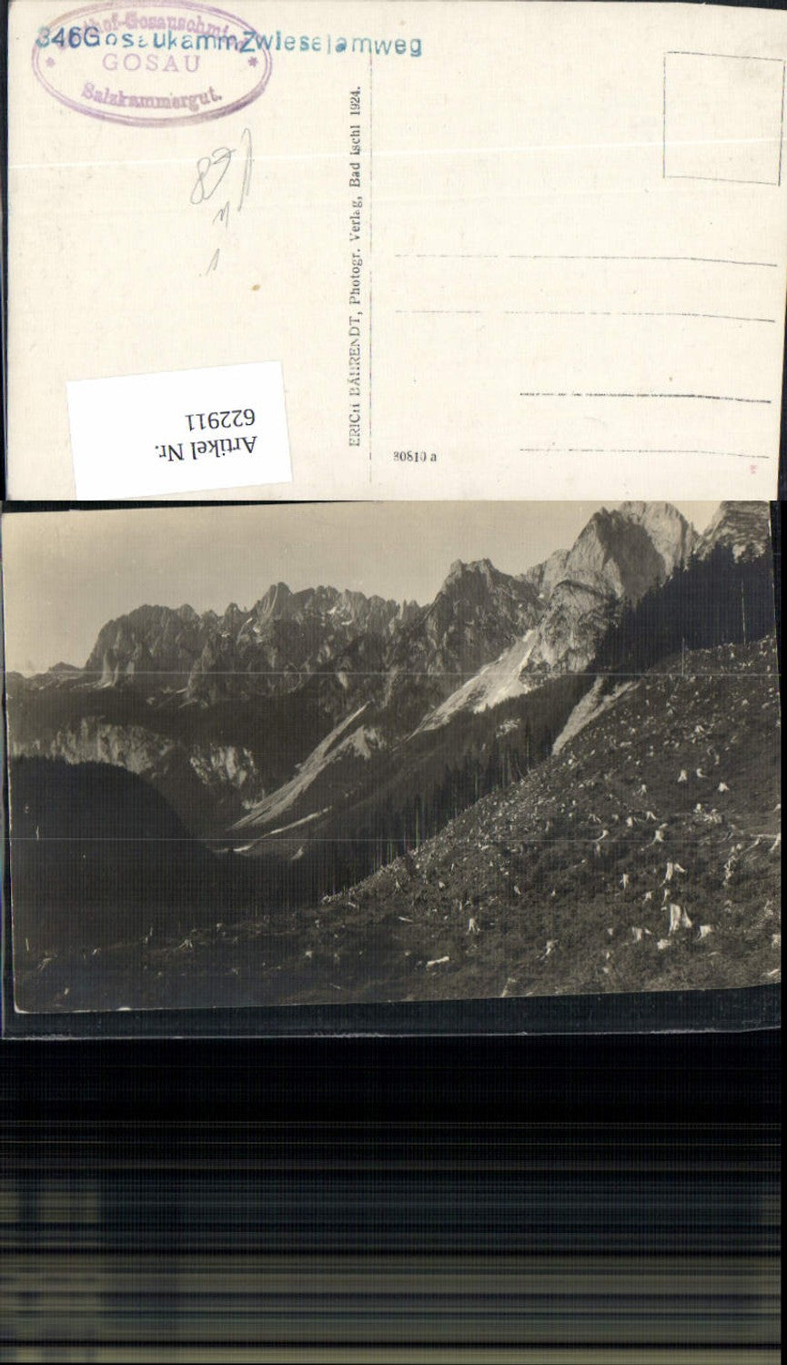 622911,Foto Ak Gosaukamm Zwieselalmweg Gosau pub Erich Bährendt