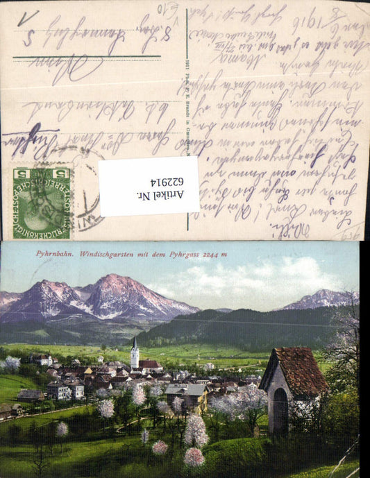 622914,Pyhrnbahn Windischgarsten m. d. Pyhrgas pub F. E. Brandt 1052