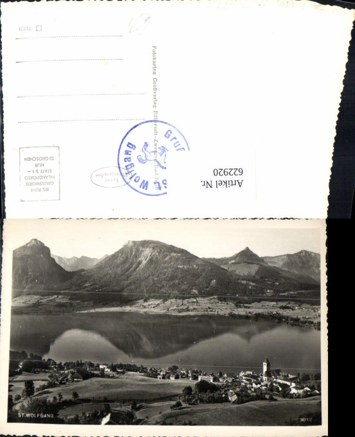 622920,Foto Ak St Wolfgang i. Salzkammergut Ansicht