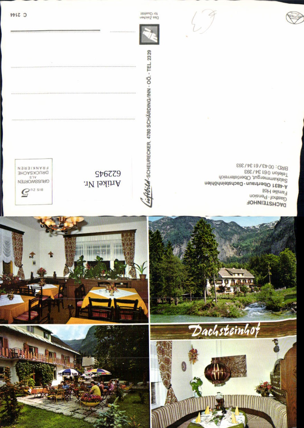 622945,Mehrbild Ak Obertraun Dachsteinhöhlen Dachsteinhof