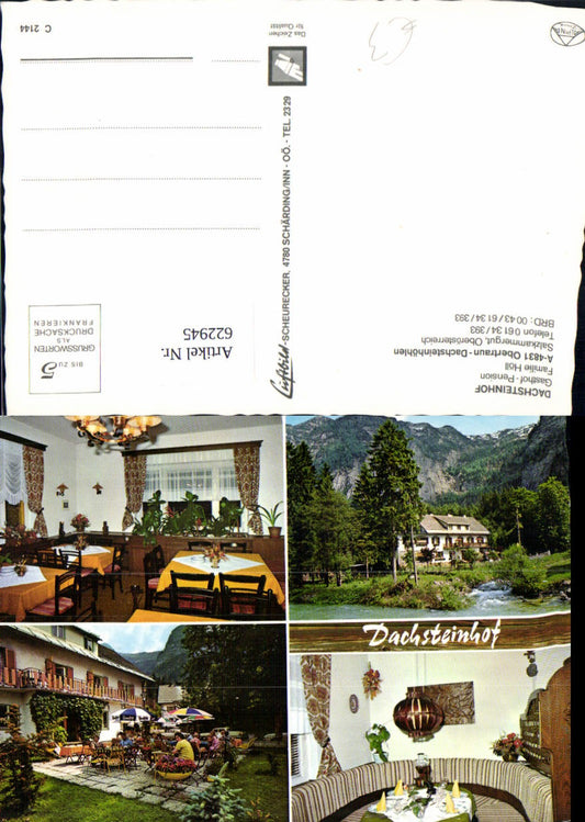 622945,Mehrbild Ak Obertraun Dachsteinhöhlen Dachsteinhof