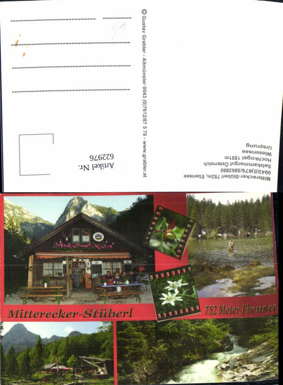 622976,Mehrbild Ak Ebensee Mitterecker-Stüberl Hochkogel Wiesensee Ursprung
