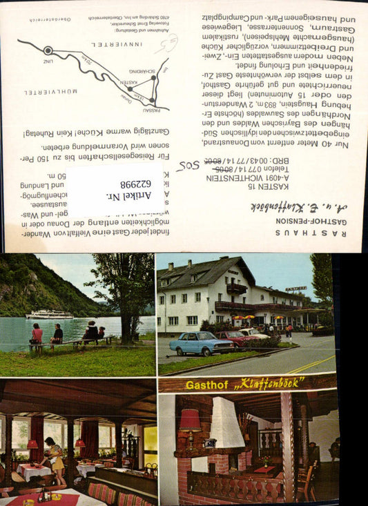 622998,Mehrbild Ak Vichtenstein Rasthaus Gasthof Pension Klaffenböck Schiff Dampfer