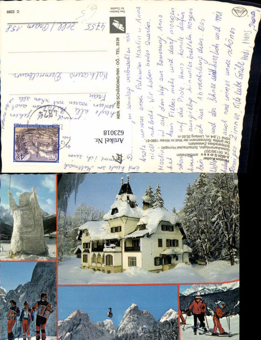 623018,Mehrbild Ak Gosau a. Dachstein Pension Koller Wintersport Ski