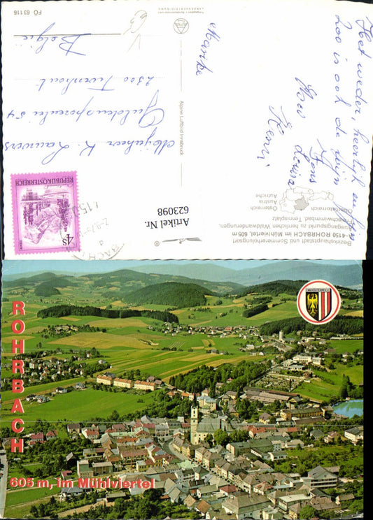 623098,Rohrbach Mühlviertel pub Alpine Luftbild FÖ 63116
