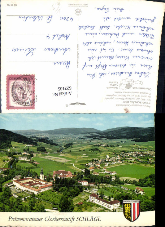 623105,Aigen-Schlägl Schlägl m. Chorherrenstift pub Alpine Luftbild FÖ 55780