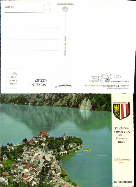 623107,Traunkirchen a. Traunsee pub Alpine Luftbild FÖ 58605
