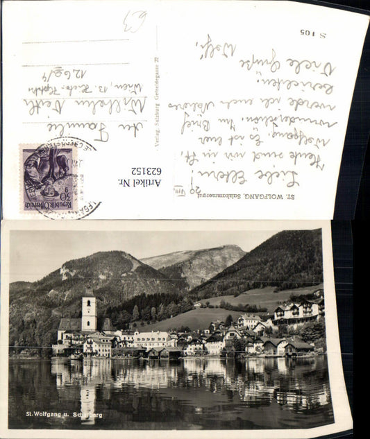623152,Foto Ak St Wolfgang i. Salzkammergut u. Schafberg