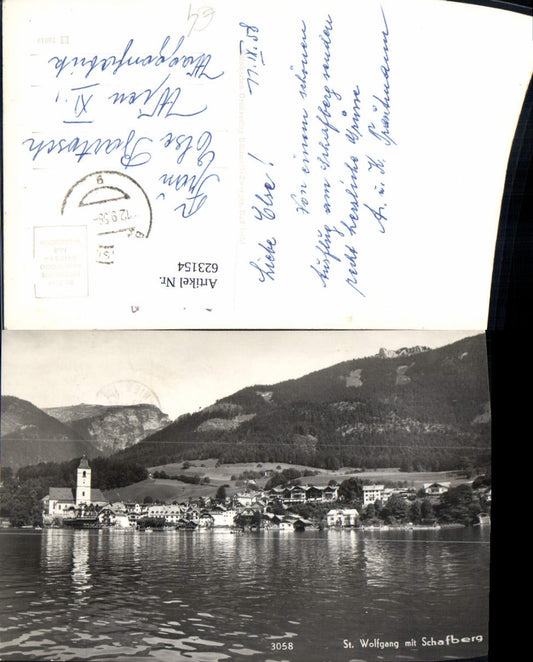 623154,Foto Ak St Wolfgang i. Salzkammergut m. Schafberg