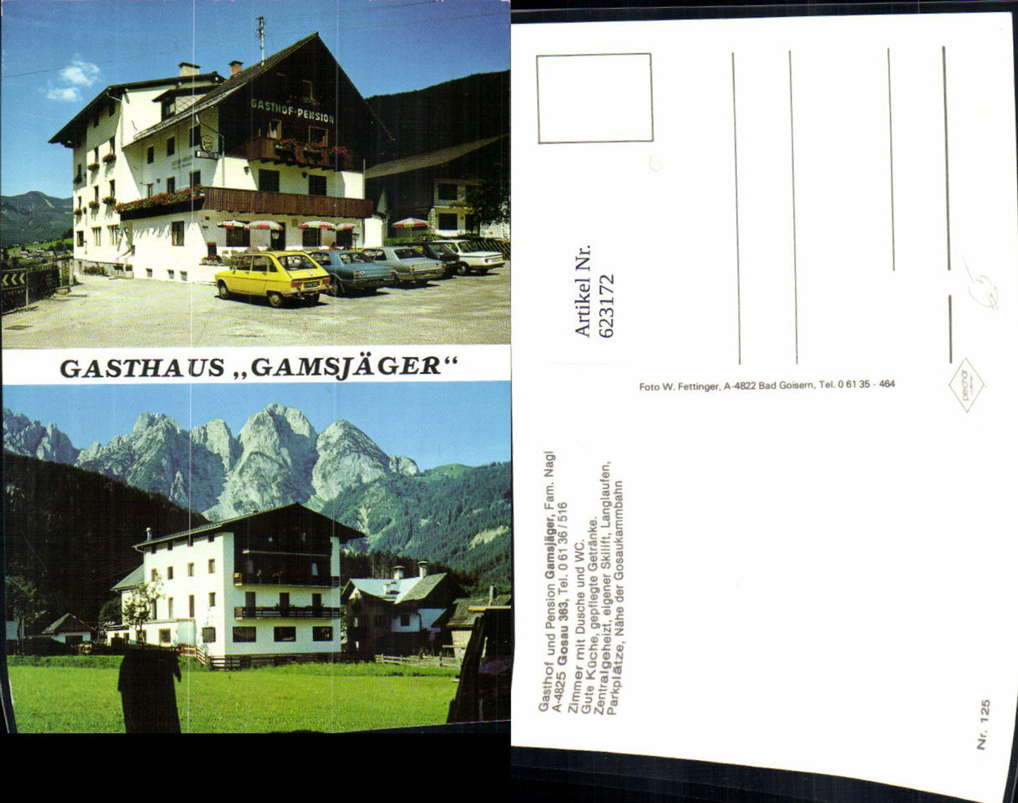 623172,Mehrbild Ak Gosau Gasthof Pension Gamsjäger