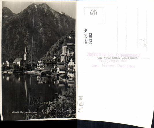 623182,Foto Ak Hallstatt Salzkammergut Ansicht